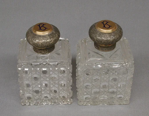 Square bottle with cover
