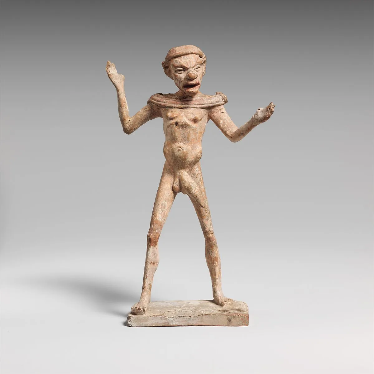Terracotta statuette of a man — Unknown