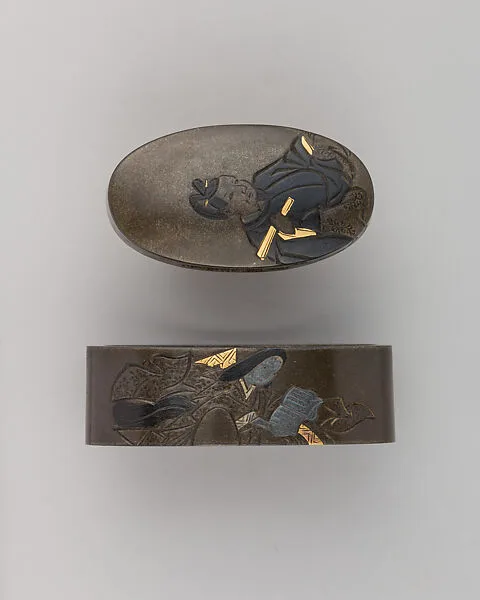 Sword-Hilt Collar and Pommel (Fuchigashira) — Unknown