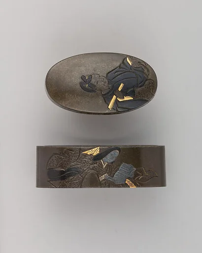 Sword-Hilt Collar and Pommel (Fuchigashira)