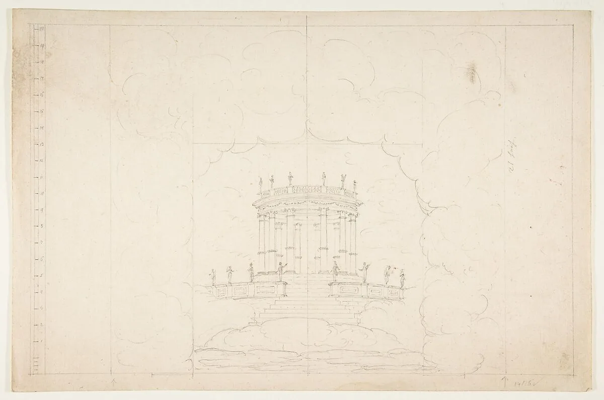 Design for a Stage Set — Anonymous, French, 19th century