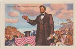 Lincoln's Gettysburg Address from Frontiers of Freedom Educational Pictures (W608-2) — Abraham Lincoln