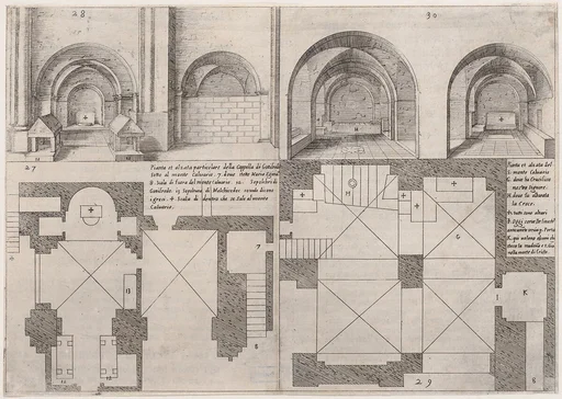 23rd Plate, from Trattato delle Piante & Immagini de Sacri Edifizi di Terra Santa (Treatise of the Plans & Images of the Sacred Buildings of the Holy Land)