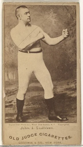 John L. Sullivan, from the Celebrities and Prizefighters series (N174) for Old Judge Cigarettes