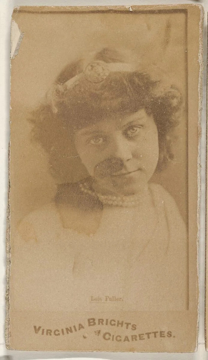 Loie Fuller, from the Actors and Actresses series (N45, Type 1) for Virginia Brights Cigarettes — Allen & Ginter