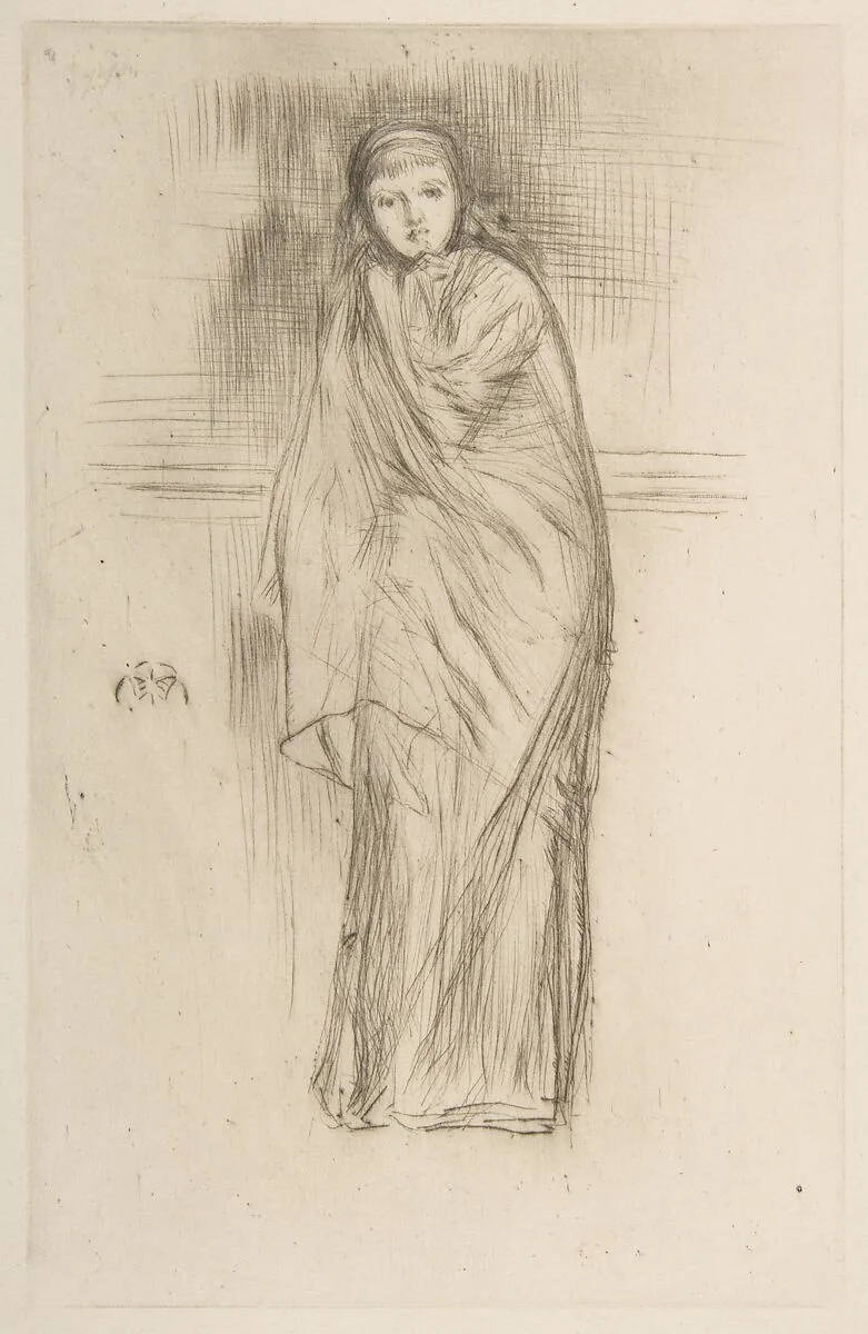The Model Resting (Draped Model) — James McNeill Whistler