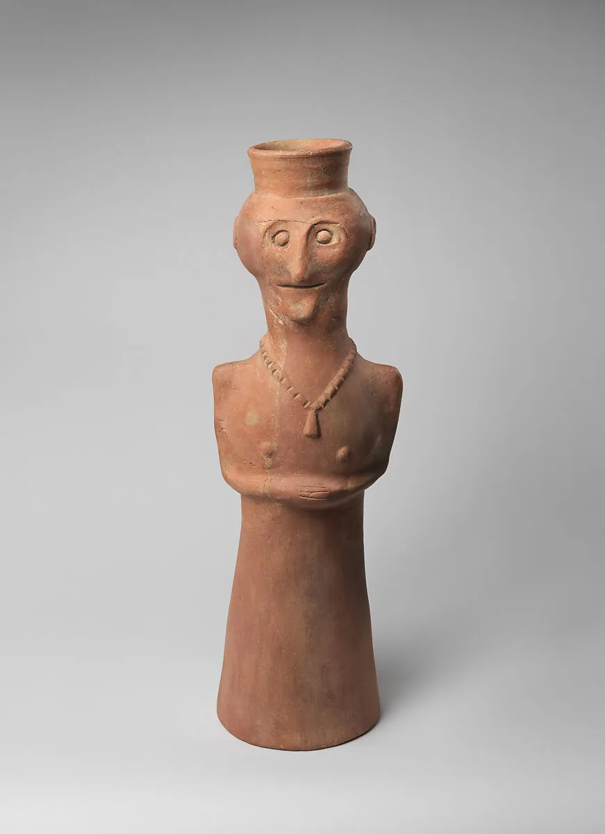 Vessel in form of female (?) figure — Unknown