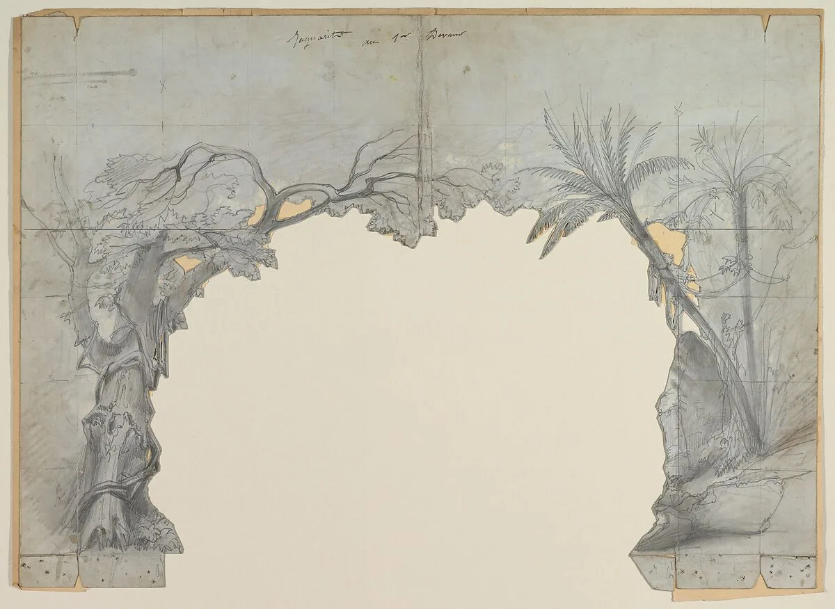 Design for a Stage Set — Eugène Cicéri