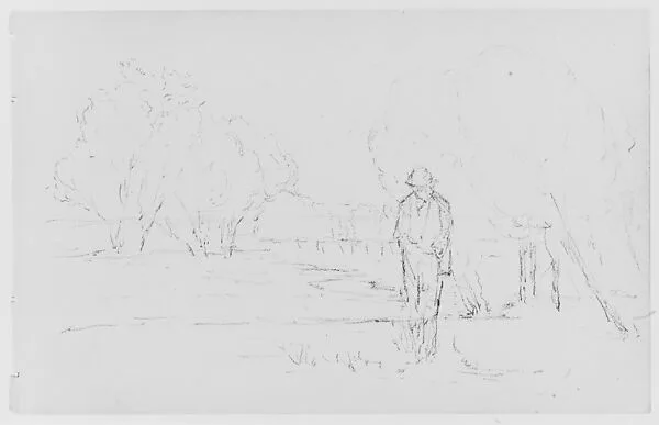 "Farmer" (from Sketchbook) — Thomas Moran