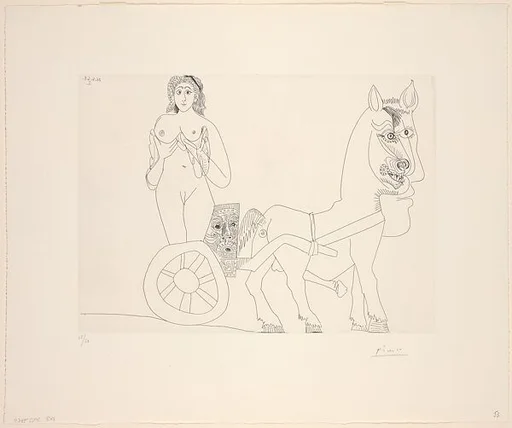 Woman on a Roman Chariot, from 347 Suite