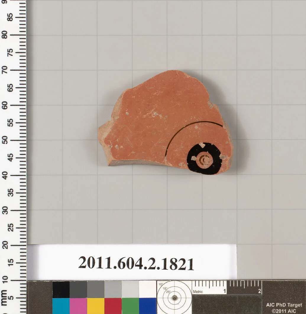 Terracotta fragment of a skyphos (deep drinking cup) — Unknown