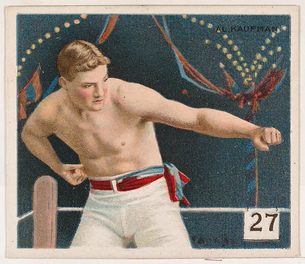 Al Kaufman, Boxing, from Mecca & Hassan Champion Athlete and Prize Fighter collection, 1910 — Mecca Cigarettes