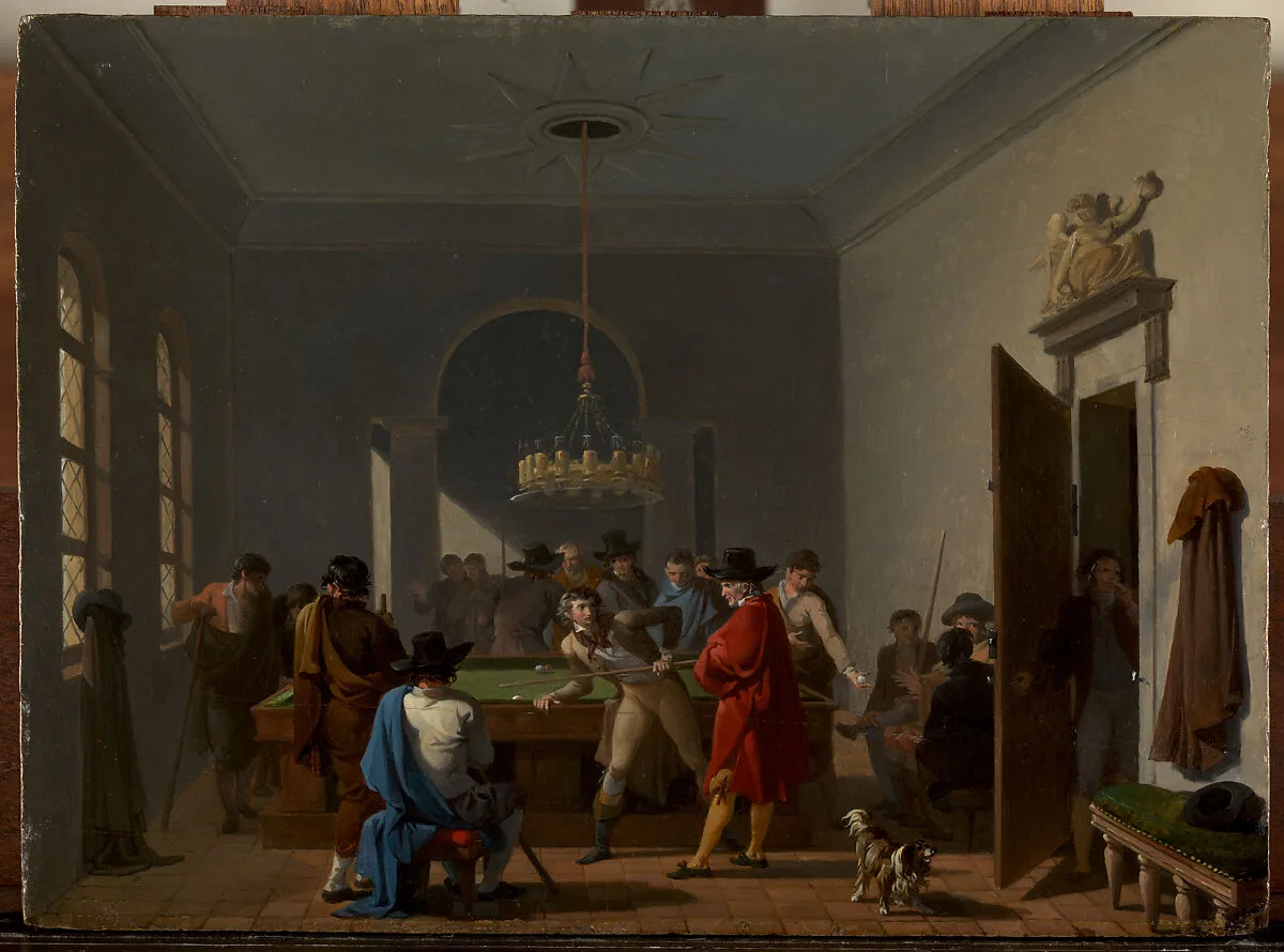 The Billiard Room — Nicolas Antoine Taunay