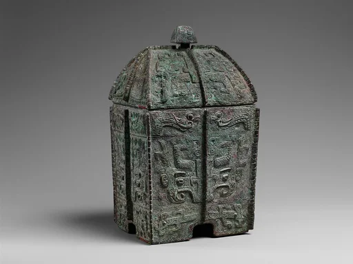 商 青銅方彜|Rectangular wine container (fangyi)