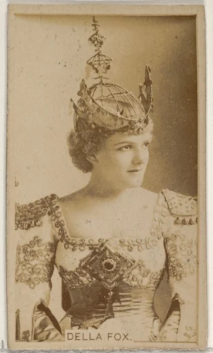 Della Fox, from the Actors and Actresses series (N45, Type 8) for Virginia Brights Cigarettes