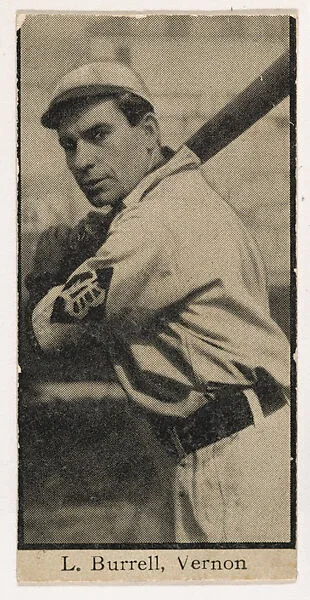 Len Burrell, Vernon, from Mono Cigarettes Leading Actresses and Baseball Players series, 1910-1911 — The Mono Tobacco Company