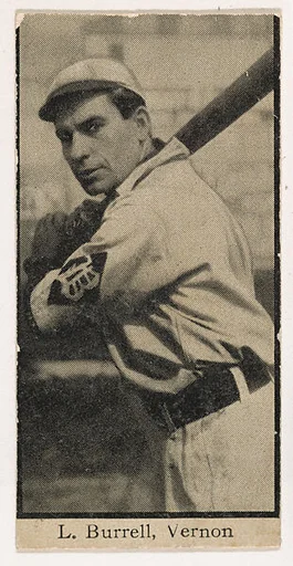 Len Burrell, Vernon, from Mono Cigarettes Leading Actresses and Baseball Players series, 1910-1911