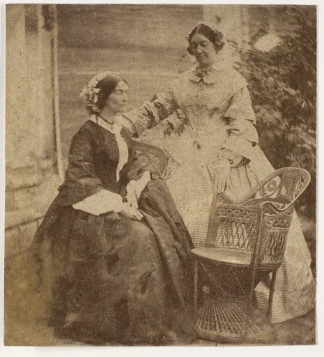 [Countess Canning with Guest, Government House, Allahabad]