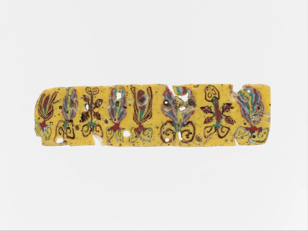 Glass mosaic inlay — Unknown