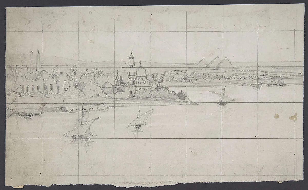Design for a Stage Set at the Opéra, Paris — Eugène Cicéri