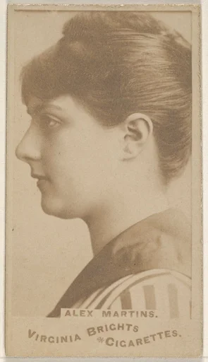Alex Martins, from the Actors and Actresses series (N45, Type 1) for Virginia Brights Cigarettes