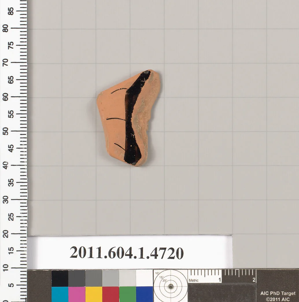 Terracotta fragment of a kylix (drinking cup) — Unknown