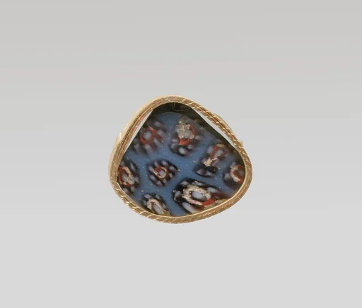 Glass mosaic fragment