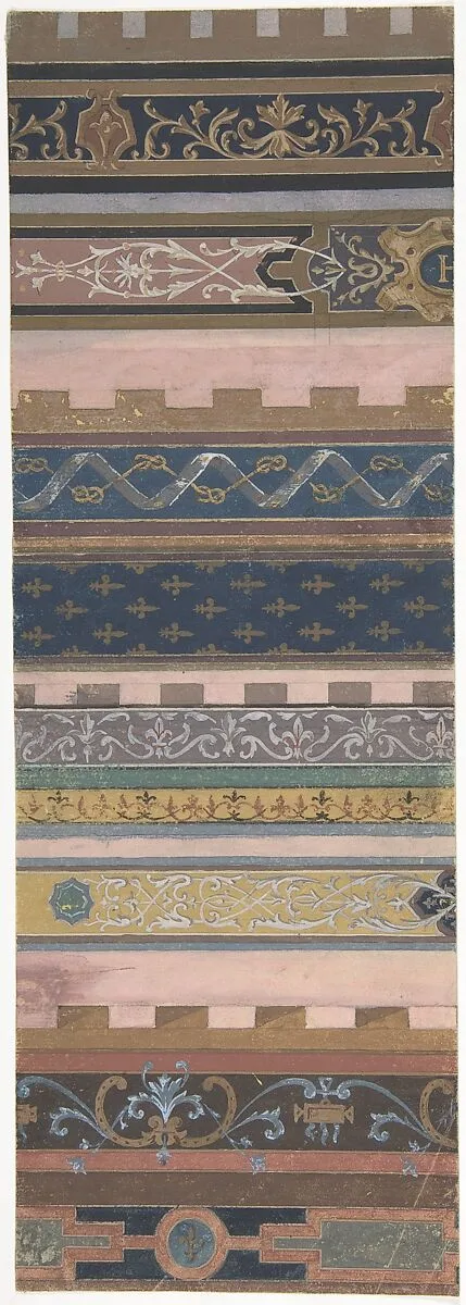 Design for Ceiling at Fontainebleau — Jules-Edmond-Charles Lachaise|Eugène-Pierre Gourdet