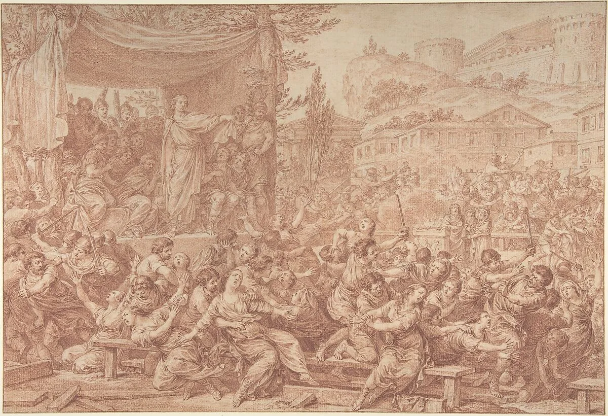 The Rape of the Sabine Women — Charles Nicolas Cochin II