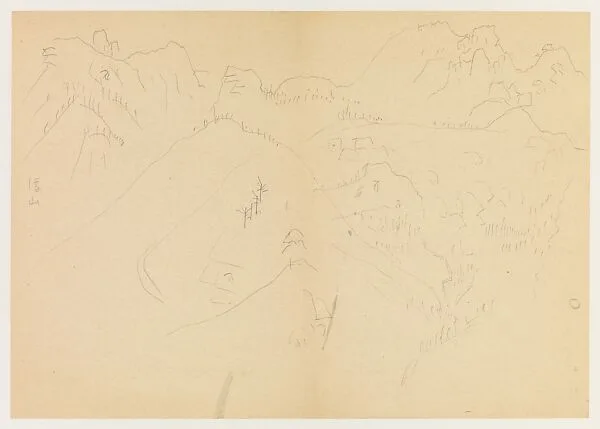 現代 謝稚柳 羅浮山水圖 冊頁|Landscape Sketches of Mount Luofu — Xie Zhiliu