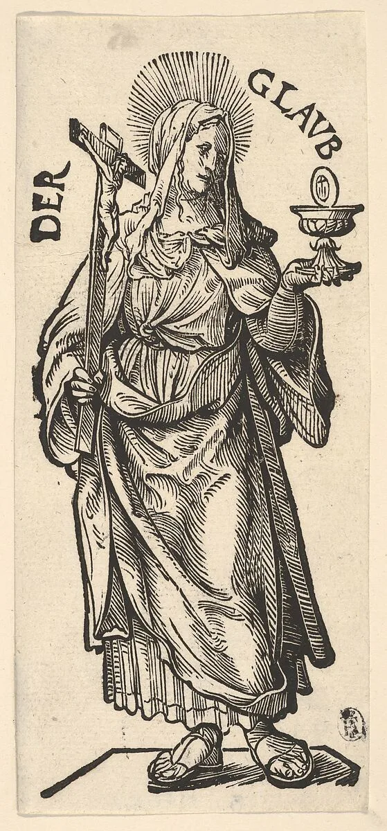 Faith (Der Glaub), from The Seven Virtues — Hans Burgkmair