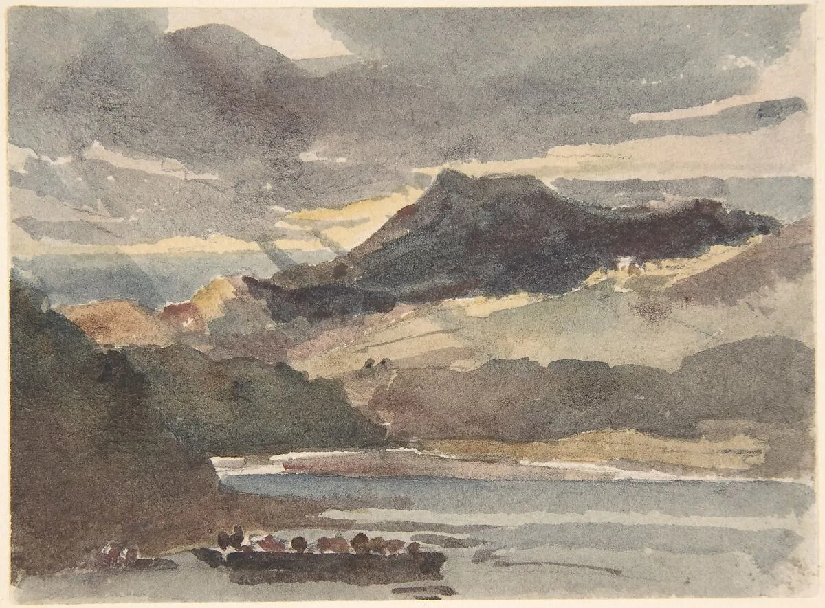 Study for "The Ferry" — Peter De Wint