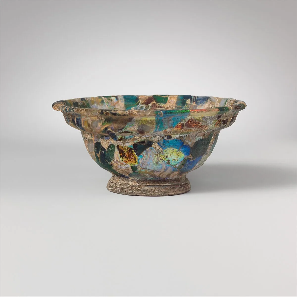 Glass mosaic bowl — Unknown