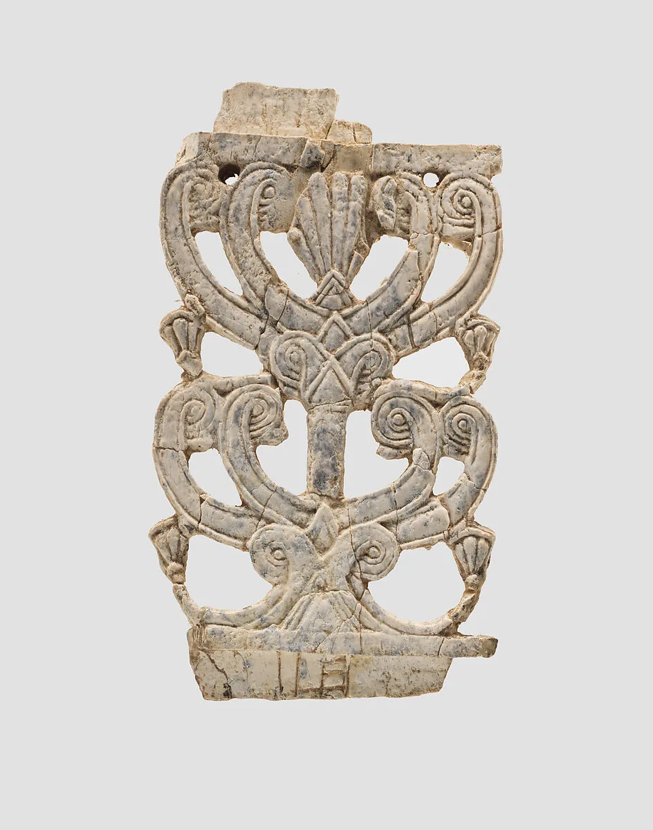 Openwork plaque with a hybrid tree — Unknown