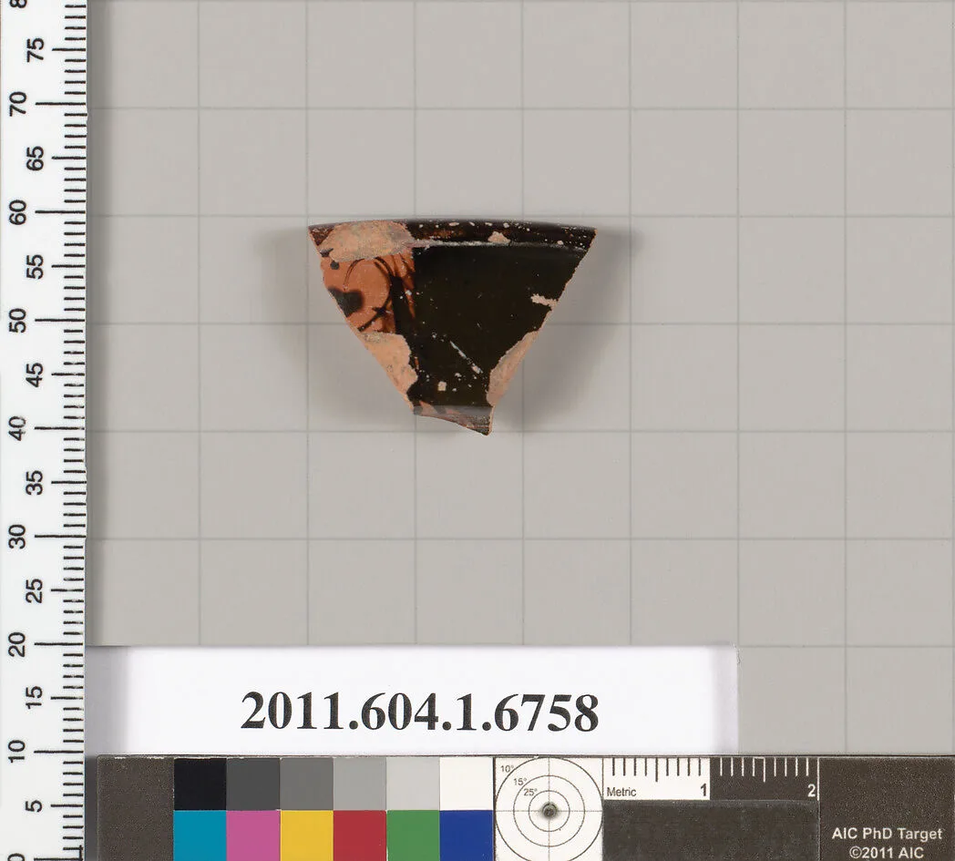 Terracotta rim fragment of a kylix (drinking cup) — Unknown