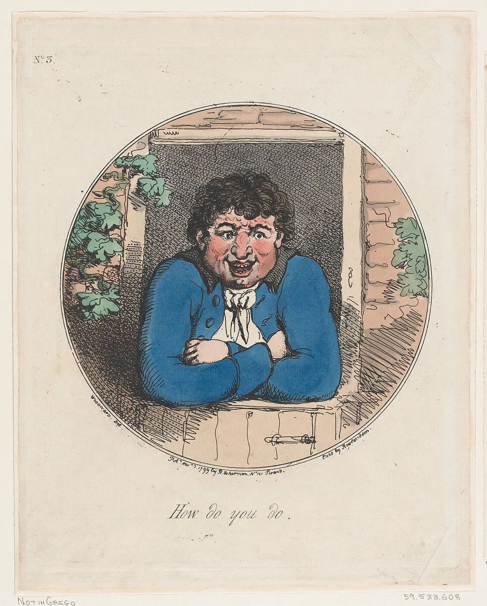 How Do You Do — Thomas Rowlandson|George Murgatroyd Woodward|Rudolph Ackermann, London