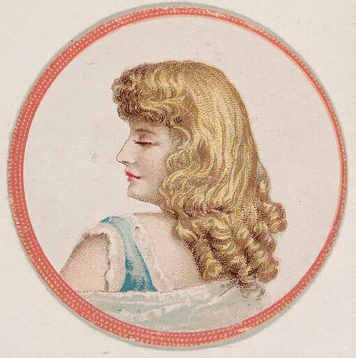 Portrait of woman, from the Novelties series (N228, Type 2) issued by Kinney Bros. — Kinney Brothers Tobacco Company