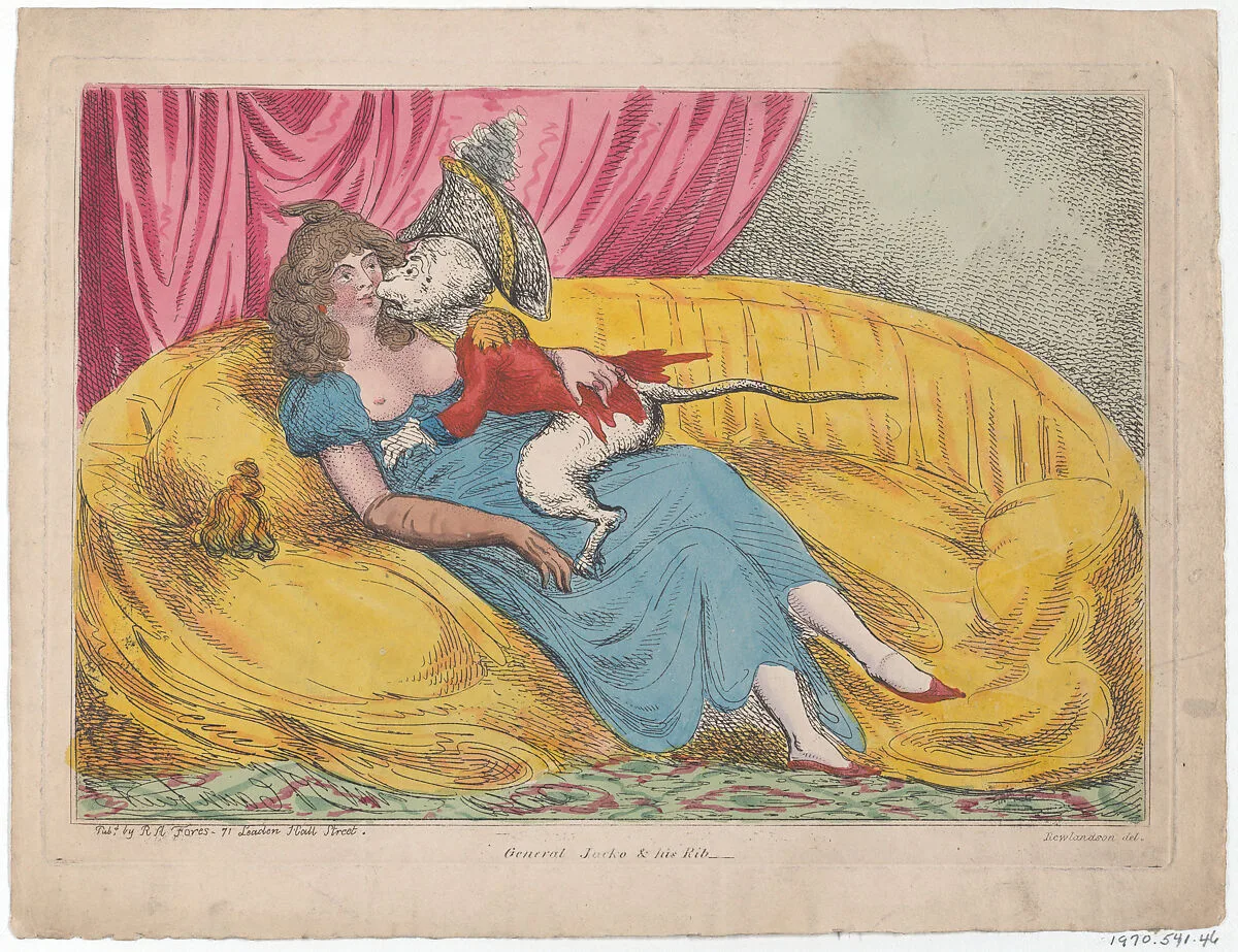 General Jacko & his Rib — R. A. Fores|John Cawse|Thomas Rowlandson