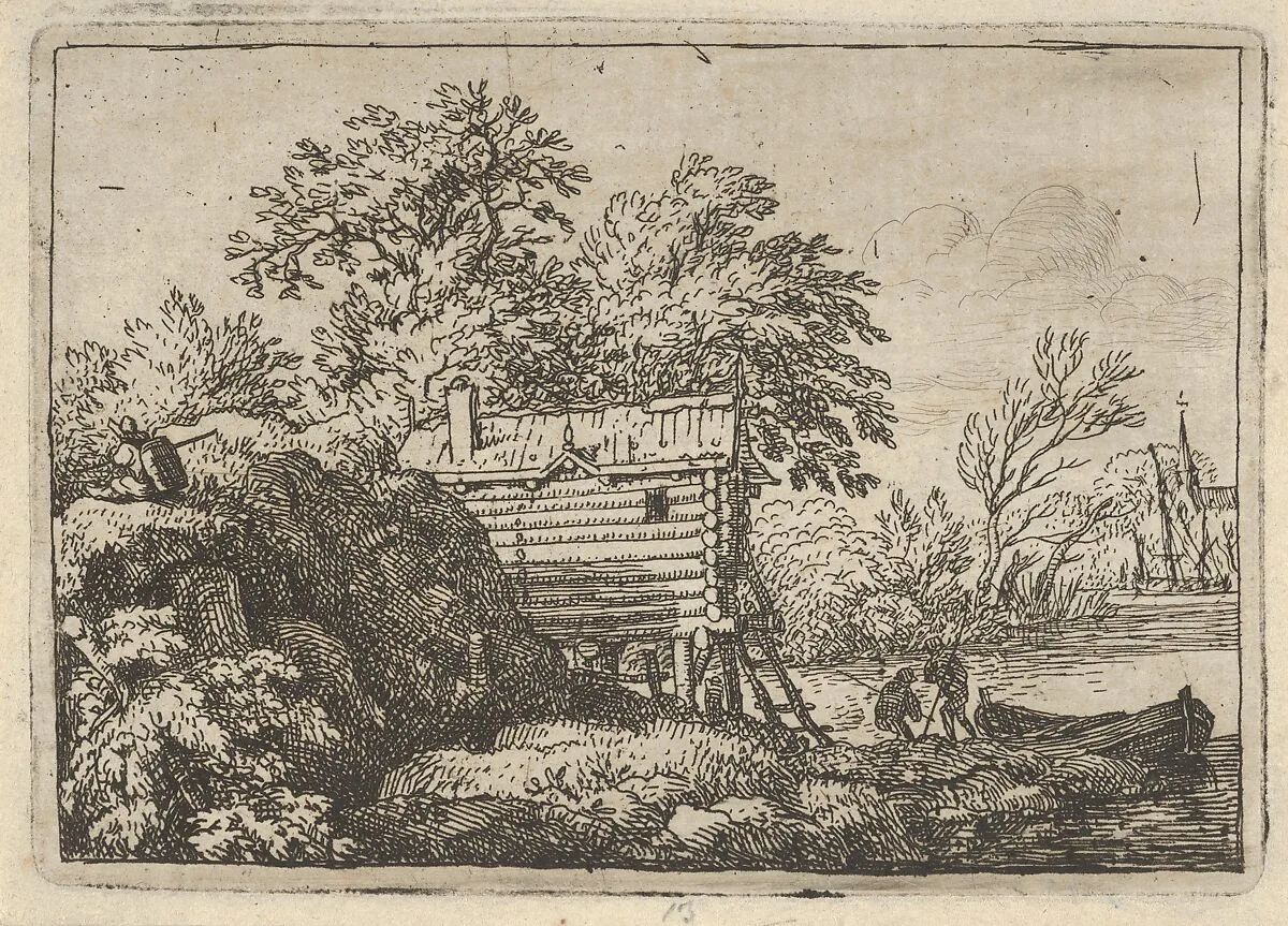 The Fisherman's Hut — Allart van Everdingen