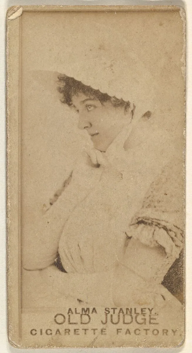 Alma Stanley, from the Actors and Actresses series (N171) for Old Judge Cigarettes — Goodwin & Company