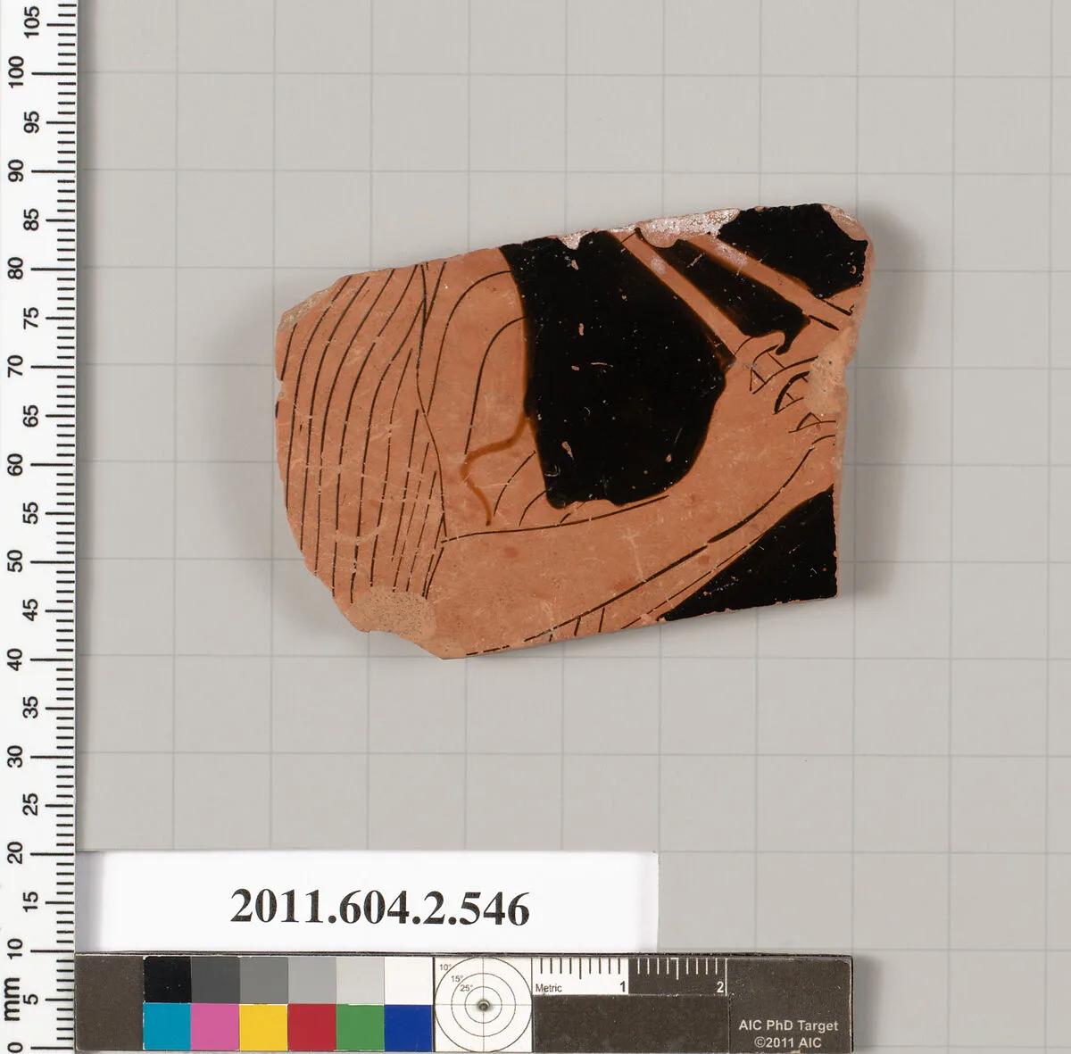 Terracotta fragment of a column-krater (bowl for mixing wine and water) — Unknown