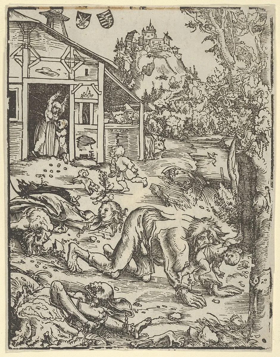 The Werewolf or the Cannibal — Lucas Cranach the Elder
