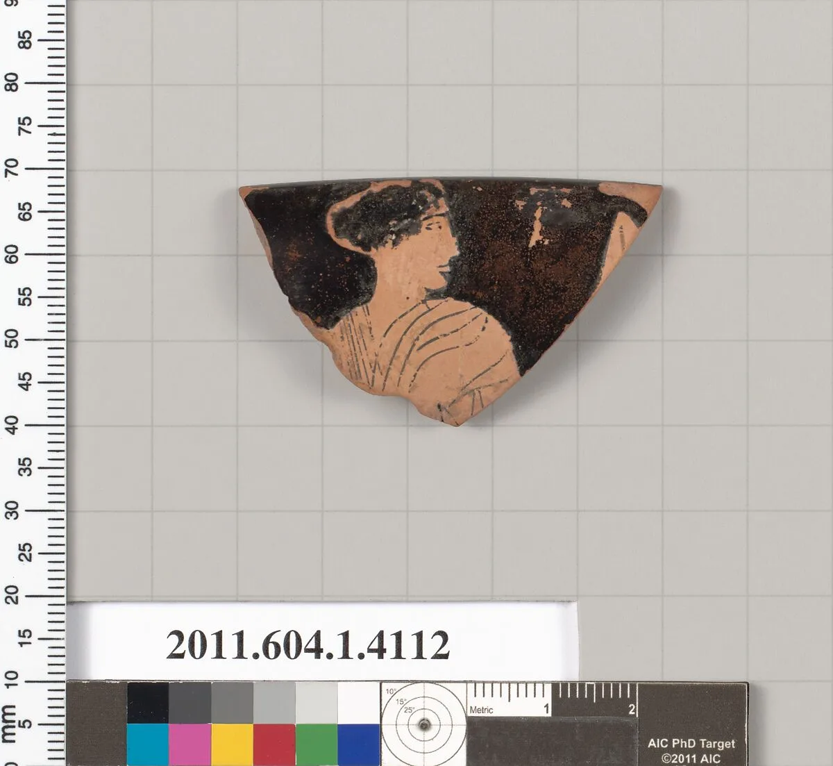 Terracotta fragment of a kylix (drinking cup) — Unknown