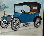 [Vintage Car Sign]