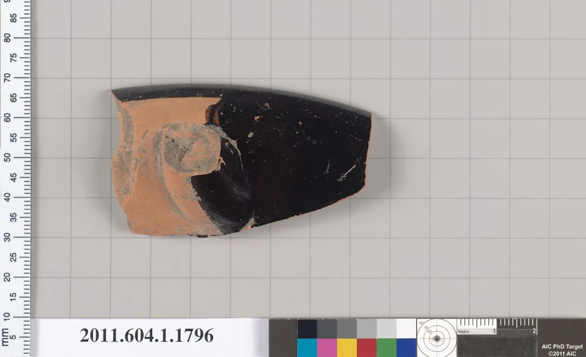 Terracotta rim fragment of a kylix (drinking cup) — Unknown