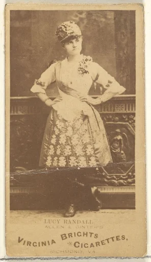 Lucy Randall, from the Actors and Actresses series (N45, Type 1) for Virginia Brights Cigarettes