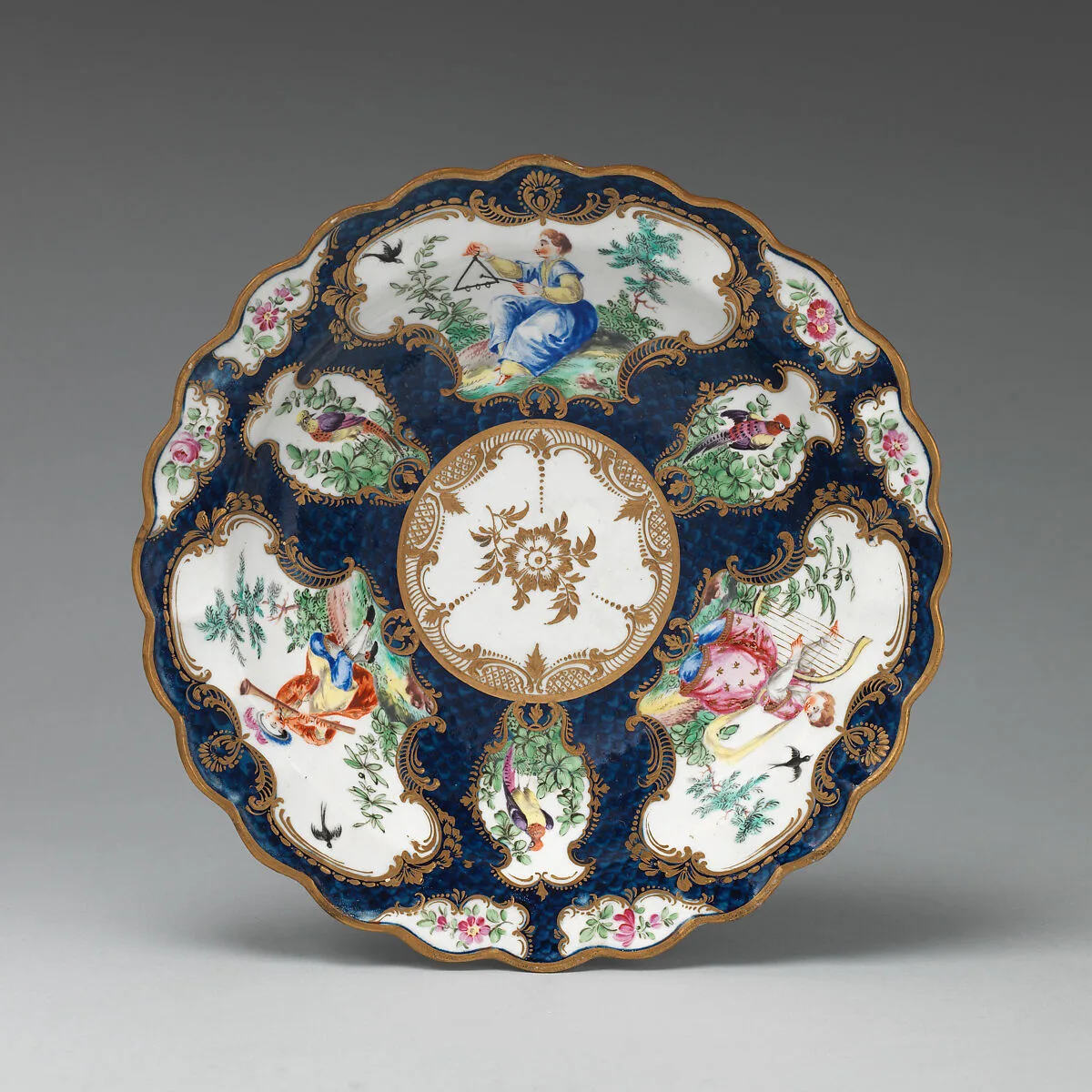 Dish — Worcester factory|James Giles