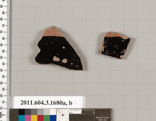 Terracotta fragments of kylikes: Band or lip cups (drinking cups)