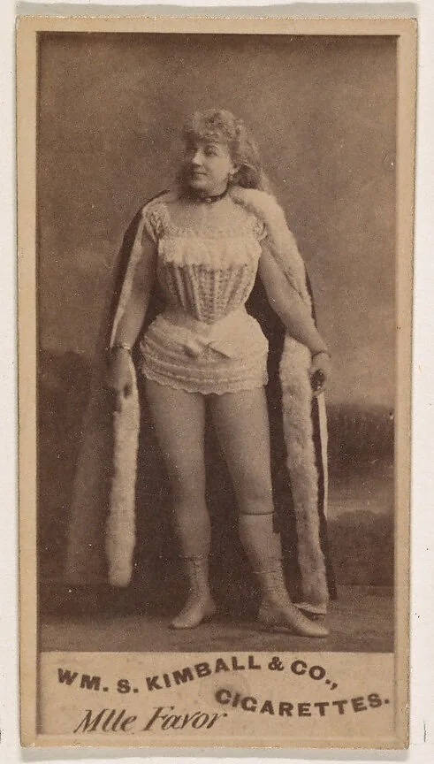 Mlle. Favor, from the Actresses series (N203) issued by Wm. S. Kimball & Co. — William S. Kimball & Company