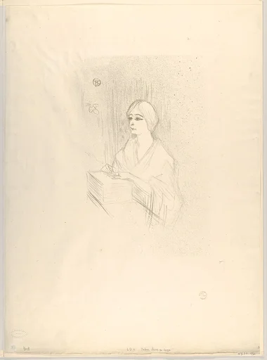 Léonie Yahne in her dressing room, in L'Age Difficile